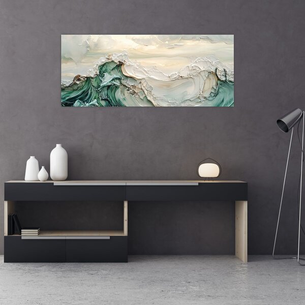 Obraz - 3D abstrakcie mora (120x50 cm)