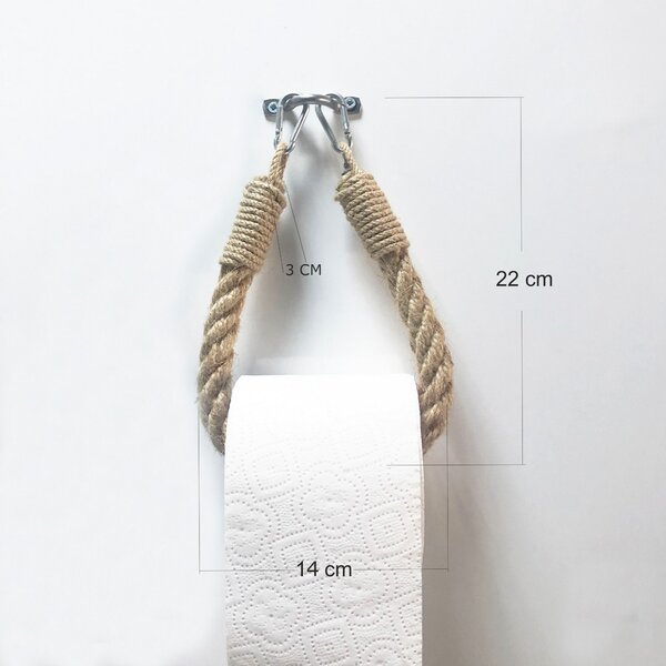 ASIR Držiak toaletného papiera ROPE konope