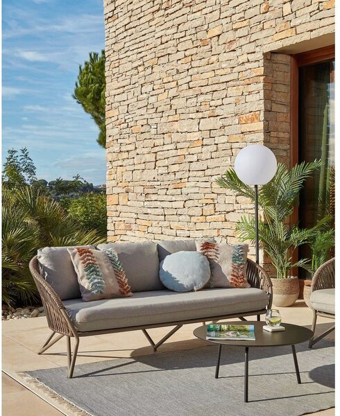 Čierny konferenčný stôl Kave Home Ulrich, ⌀ 70 cm