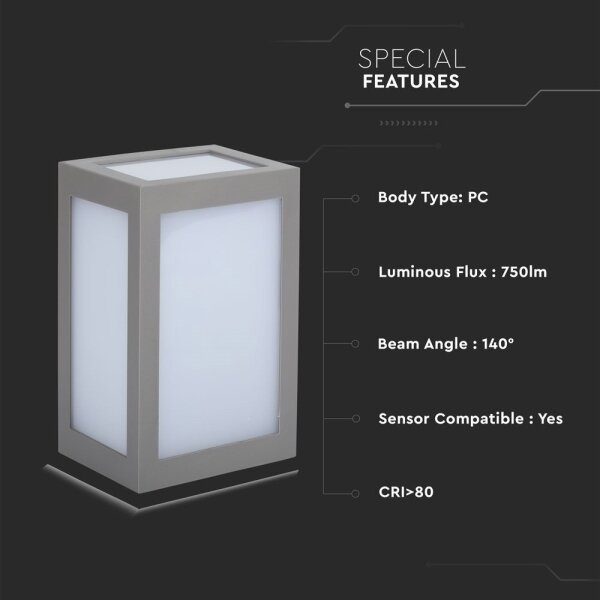 Vonkajšie nástenné LED svietidlo LED/12W/230V 4000K IP65