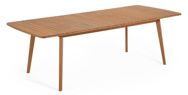 Záhradný jedálenský stôl z masívneho dreva 100x240 cm Hanzel – Kave Home