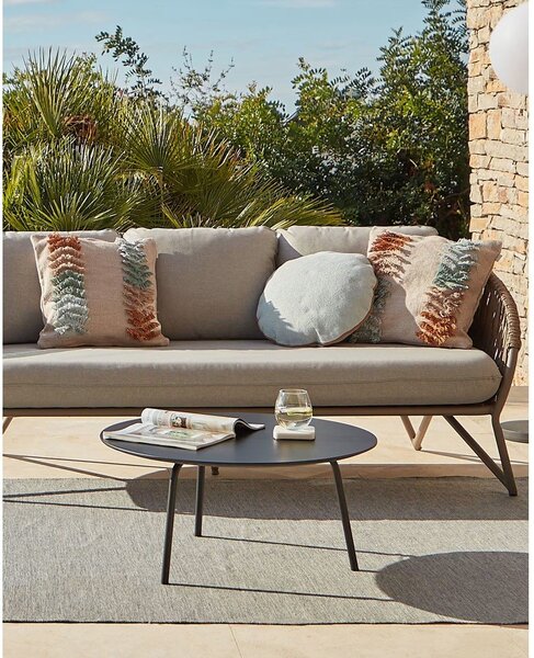 Čierny konferenčný stôl Kave Home Ulrich, ⌀ 70 cm