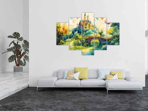 Obraz - Rozprávkový zámok (150x105 cm)