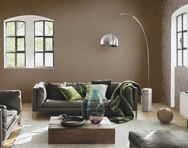 RASCH | Vliesová tapeta na stenu Unsere Besten 418224 | 0,53 x 10,05 m | hnedá, bronzová, metalická, viacfarebná