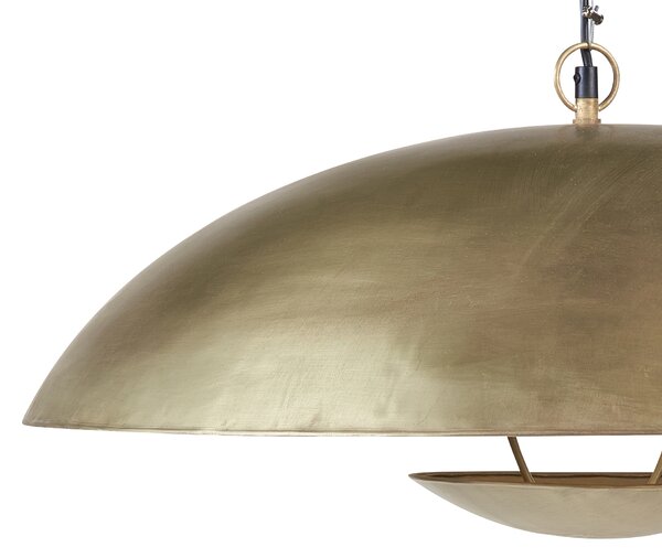Závesná lampa mosadzná farba železné tienidlo súčasný dizajn ručne vyrobené bytové doplnky
