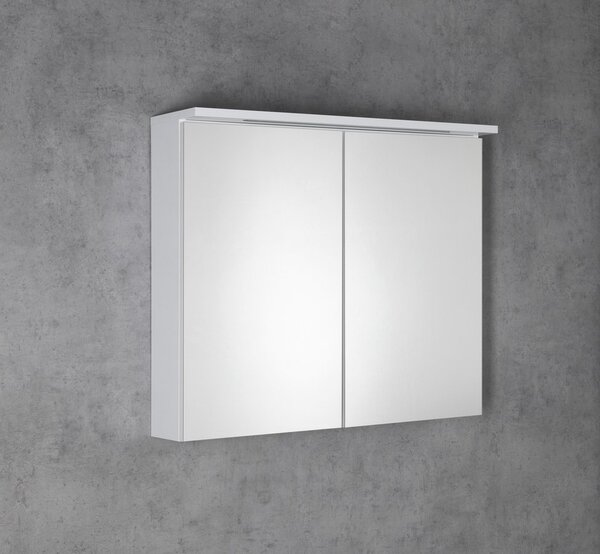 Aqualine Aqualine, KAWA STRIP Galérka s LED osvetlením 80x70x22cm, biela, WGL80S
