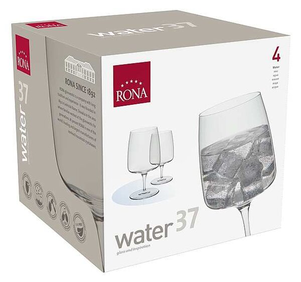 Rona poháre Water 370 ml 4 ks