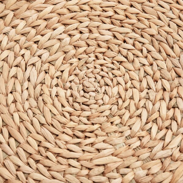HOMCOM Stolička s úložným priestorom slama ratan 43x43cm