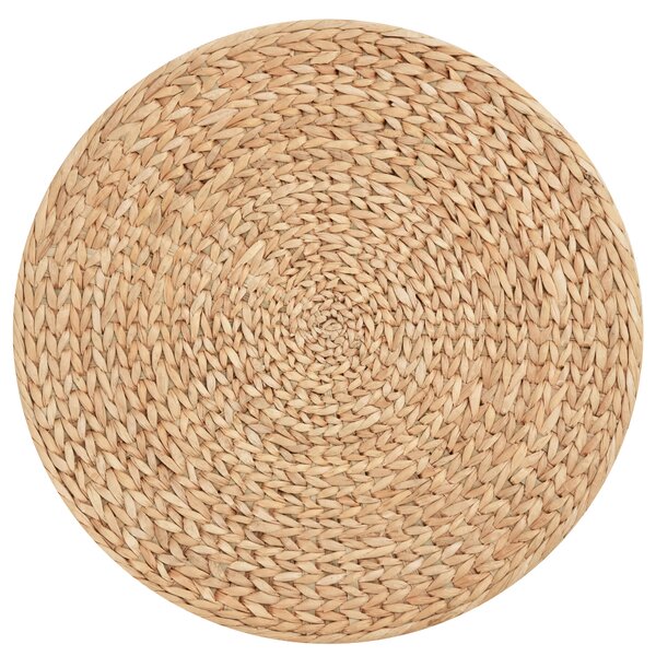 HOMCOM Stolička s úložným priestorom slama ratan 43x43cm