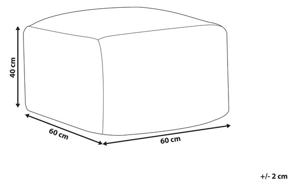 Puf taburetka vlnená béžová a hnedá geometrický vzor čalúnená boho štýl moderný dizajn obývacia izba