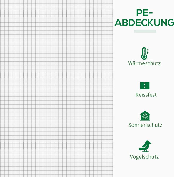OUTSUNNY Prenosný úložný box s rolovacími dverami 200 x 76 x 168 cm biely
