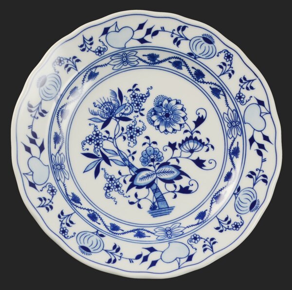 Tanier plytký 24cm Originál cibuľový porcelán Dubí