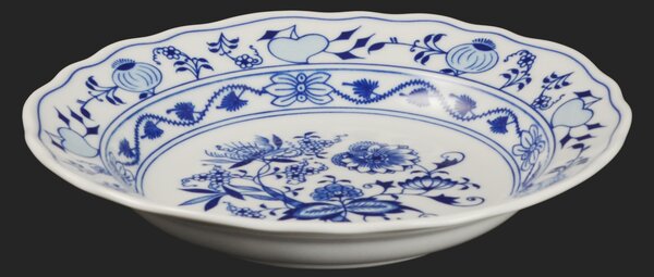 Tanier hlboký 24cm Originál cibuľový porcelán Dubí