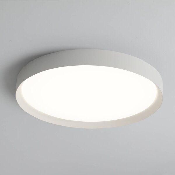 Stropné LED svetlo Minsk, biele, Ø 60 cm, Casambi, 42 W,, Biela / opálová, Obývacia izba / jedáleň, kov, Moderný, Závesné svietidlo