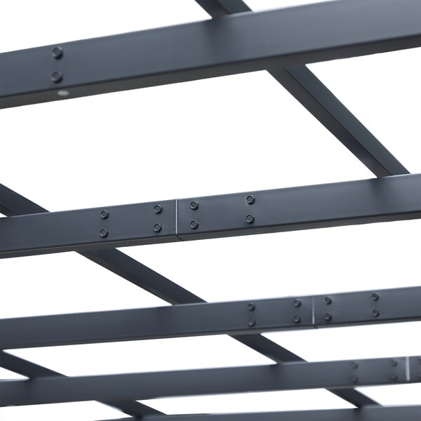 OUTSUNNY Kovová voľne stojaca záhradná pergola 250 x 230 x 250 cm čierna