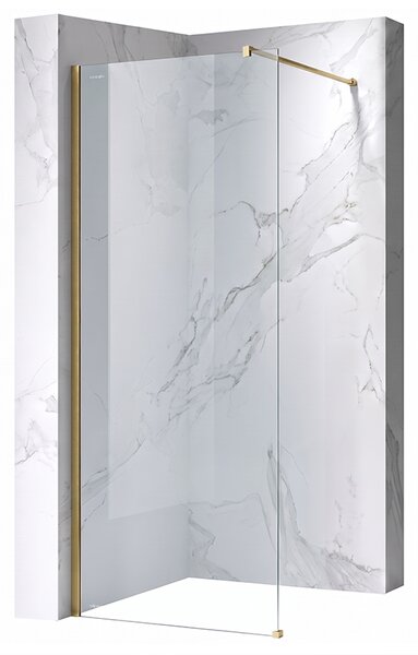 Hydrosan Sprchová zastena Walk-in SH07A GL BR 70 zlatá kartáčovaná - bez vaničky