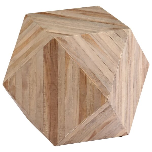 Príručný stolík 40x40x40 cm recyklované teakové drevo
