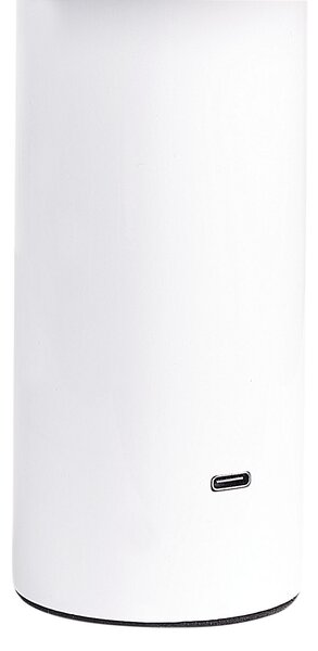 Stolná lampa biela železo s dotykovým vypínačom nabíjanie cez USB kábel bezdrôtová moderný štýl interiér exteriér