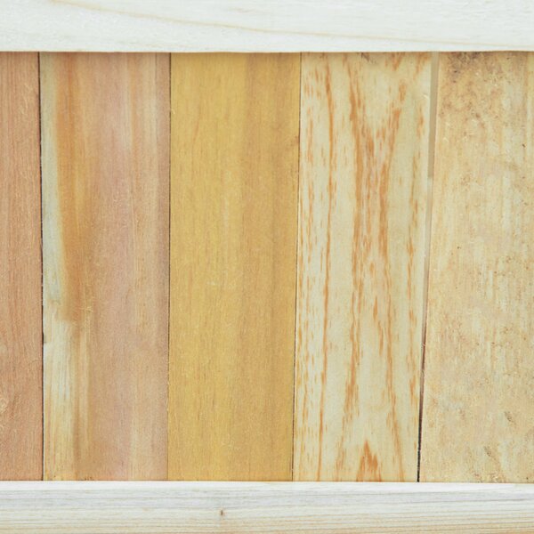 OUTSUNNY Skladací vonkajší box z masívneho dreva 70 x 25 x 30 cm svetlé drevo