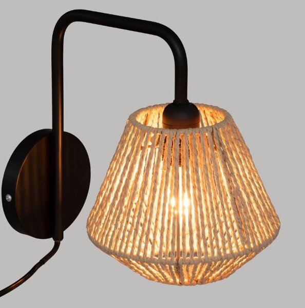 Atmosphera - Nástenná lampa JILY 1xE27/40W/230V juta