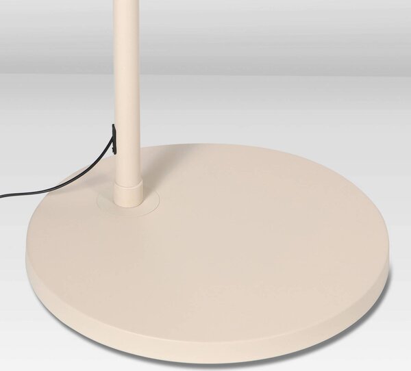 Lampáš Sparkled Light, krémová, bambus, E27, Krémová / jantárovo žltá, Obývacia izba / jedáleň, kov, Stredomorský, Oblúková stojaca lampa