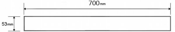 Mexen M13 kryt 2v1 pre líniový odtok 70 cm, zlatý kartáčovaný - 1A19070