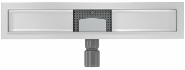 Mexen Flat nerezový sprchový žľab 50 cm - telo žľabu bez krytu, 1015050