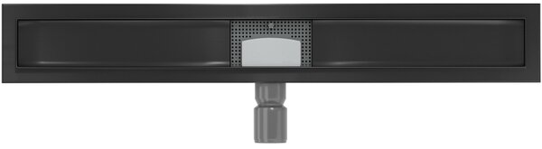 Mexen Flat nerezový sprchový žľab 70 cm - telo žľabu bez krytu, čierna, 1715070