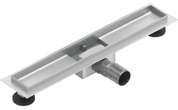Mexen Flat nerezový sprchový žľab 50 cm - telo žľabu bez krytu, 1015050