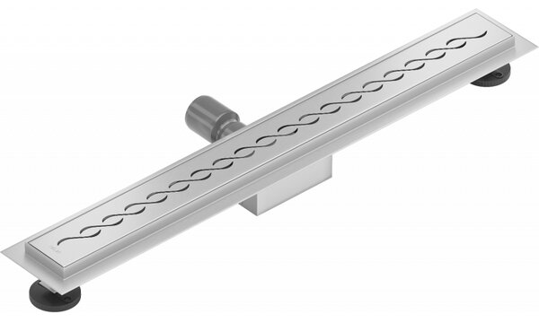 Mexen Flat nerezový sprchový žľab 50 cm vzor M18, 1023050-15