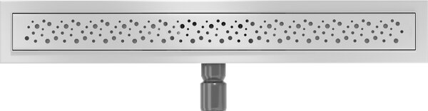 Mexen Flat nerezový sprchový žľab 50 cm vzor M12, 1021050-15
