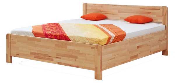BMB SOFI PLUS - masívna dubová posteľ s úložným priestorom