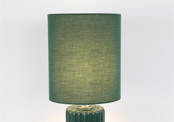 Searchlight EU22353GR - Stolná lampa GROOVE 1xE14/60W/230V zelená