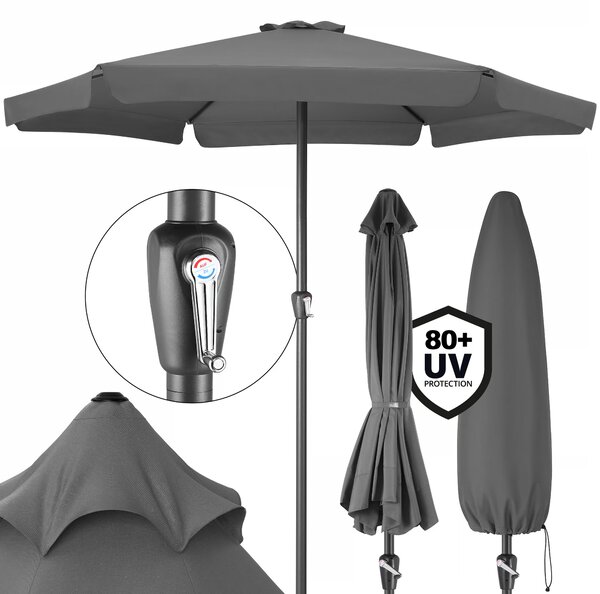 Záhradný slnečník Maui s UV 80 + Ø330 cm - antracit