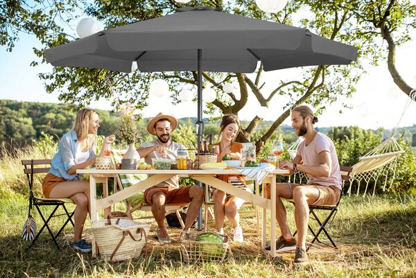 Záhradný slnečník Maui s UV 80 + Ø330 cm - antracit