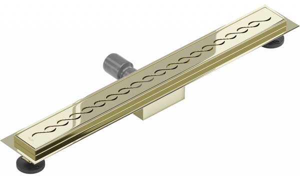 Mexen Flat M18 nerezový sprchový žľab 50 cm, zlatá, 1523050-15