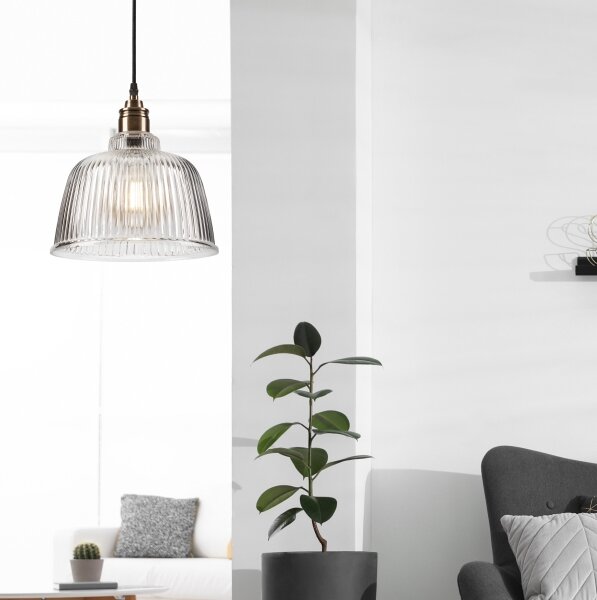 Luster na lanku ASTA 1xE27/60W/230V bronz