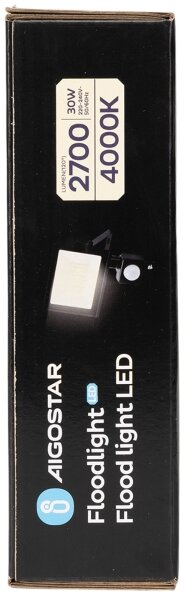 Aigostar - LED reflektor s pohybovým senzorom LED/30W/230V 4000K IP65