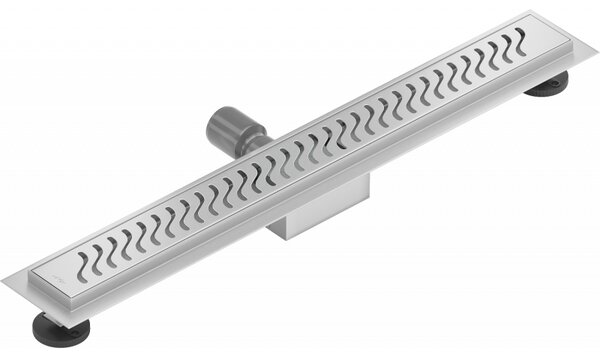 Mexen Flat nerezový sprchový žľab 50 cm vzor M09, 1028050-15