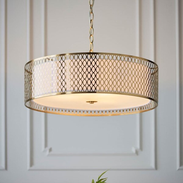 Endon 101569 - Luster na reťazi CORDERO 3xE27/10W/230V zlatý