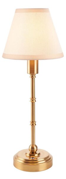 Endon 114811 - LED stmievateľná nabíjateľná stolná lampa BURLEY LED/1,5W/5V mosadz/biela