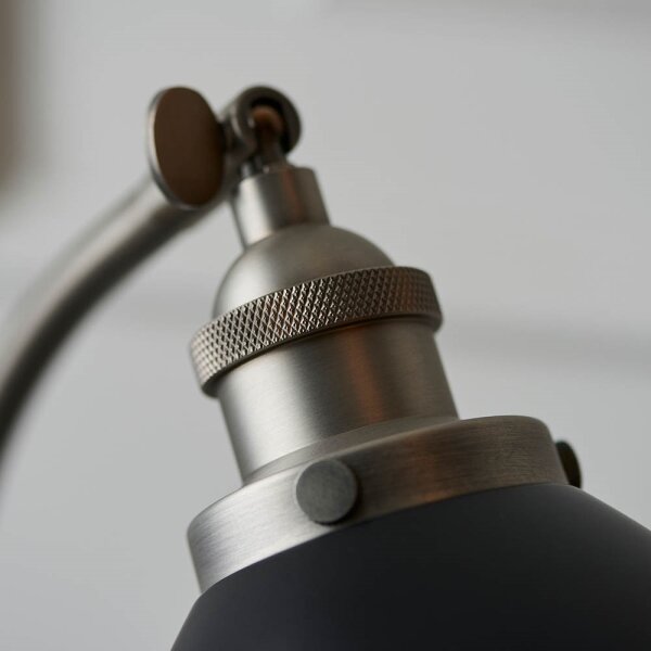 Endon 98752 - Stolová lampa FRANKLIN 1xE14/7W/230V matný chróm/antracit
