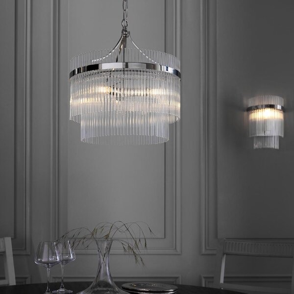 Endon 104113 - Luster na reťazi MARIETTA 3xE14/7W/230V lesklý chróm