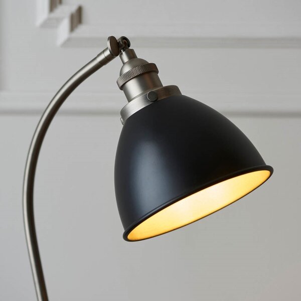 Endon 98752 - Stolová lampa FRANKLIN 1xE14/7W/230V matný chróm/antracit