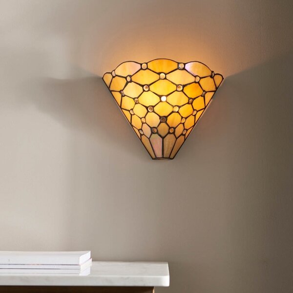 Endon 64302 - Nástenné svietidlo Tiffany PEARL 1xE14/40W/230V