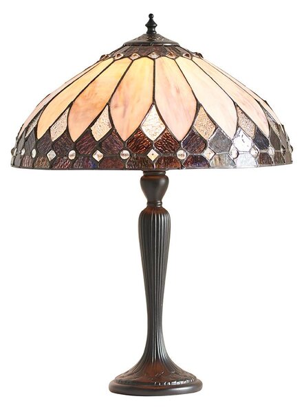 Endon 63982 - Stolná lampa Tiffany BROOKLYN 1xE27/60W/230V priemer 40 cm