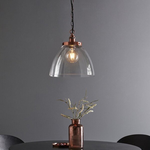 Endon 106895 - Luster na reťazi HANSEN 1xE27/10W/230V medený