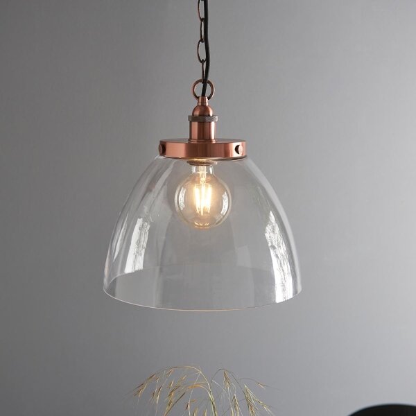 Endon 106895 - Luster na reťazi HANSEN 1xE27/10W/230V medený