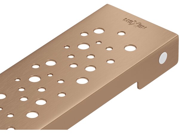 Mexen Flat M12 maskovnica pre líniový odtok 70 cm, kartáčovaná meď - 1C21070