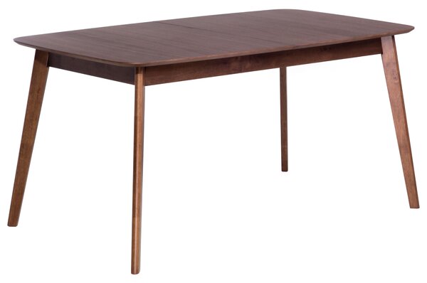 Jedálenský stôl tmavý orech 120/150 x 75 cm rozkladací drevené nohy škandinávsky štýl kuchyňa jedáleň